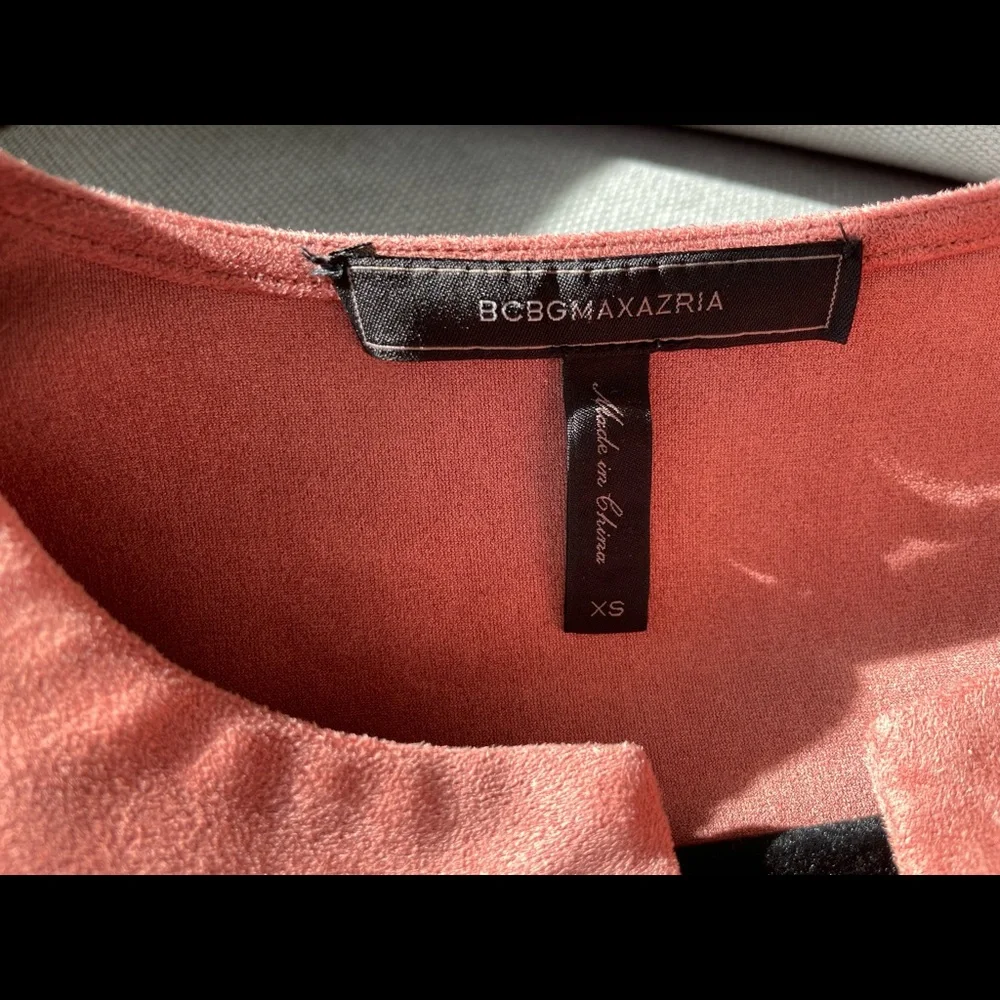 BCBGMAXAZRIA Faux Suede Mini Dress - Picture 3 of 8